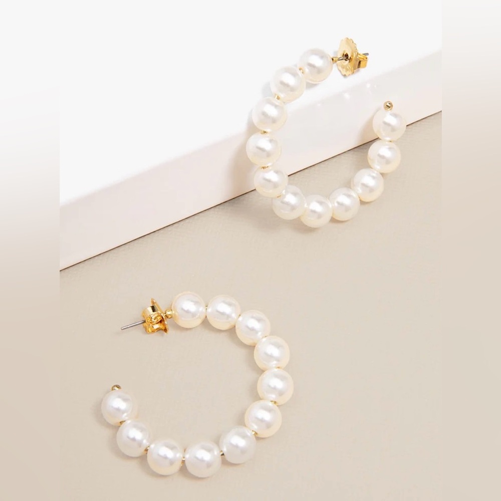 Tuckernuck Pearl Hoop Earrings
